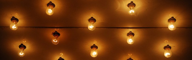 light bulbs illuminated
